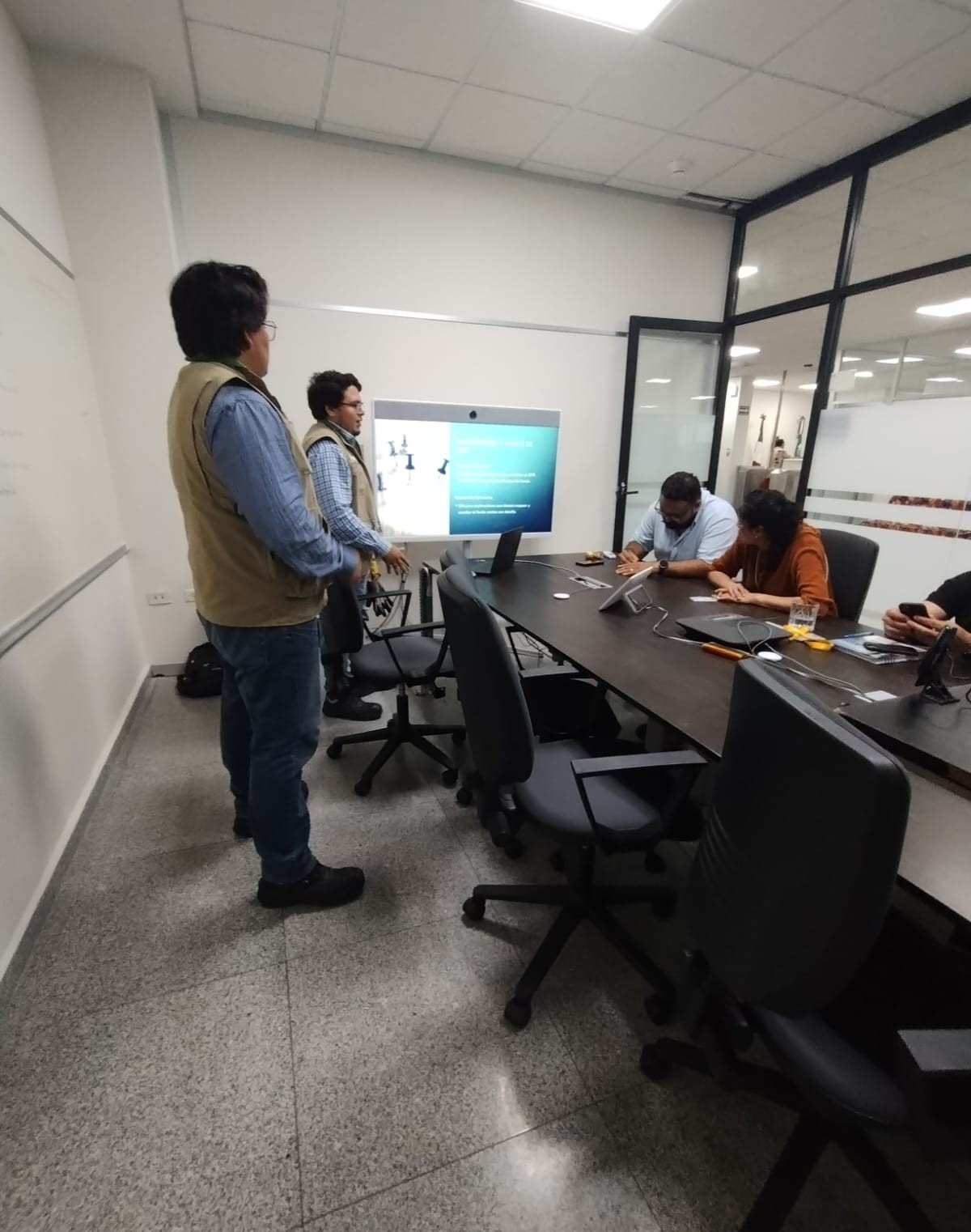 Presentación en sala de juntas